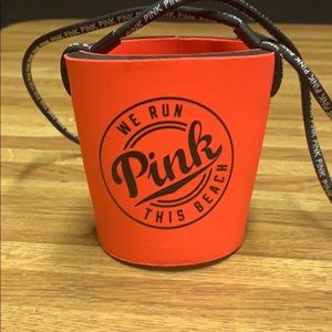Pink koozie